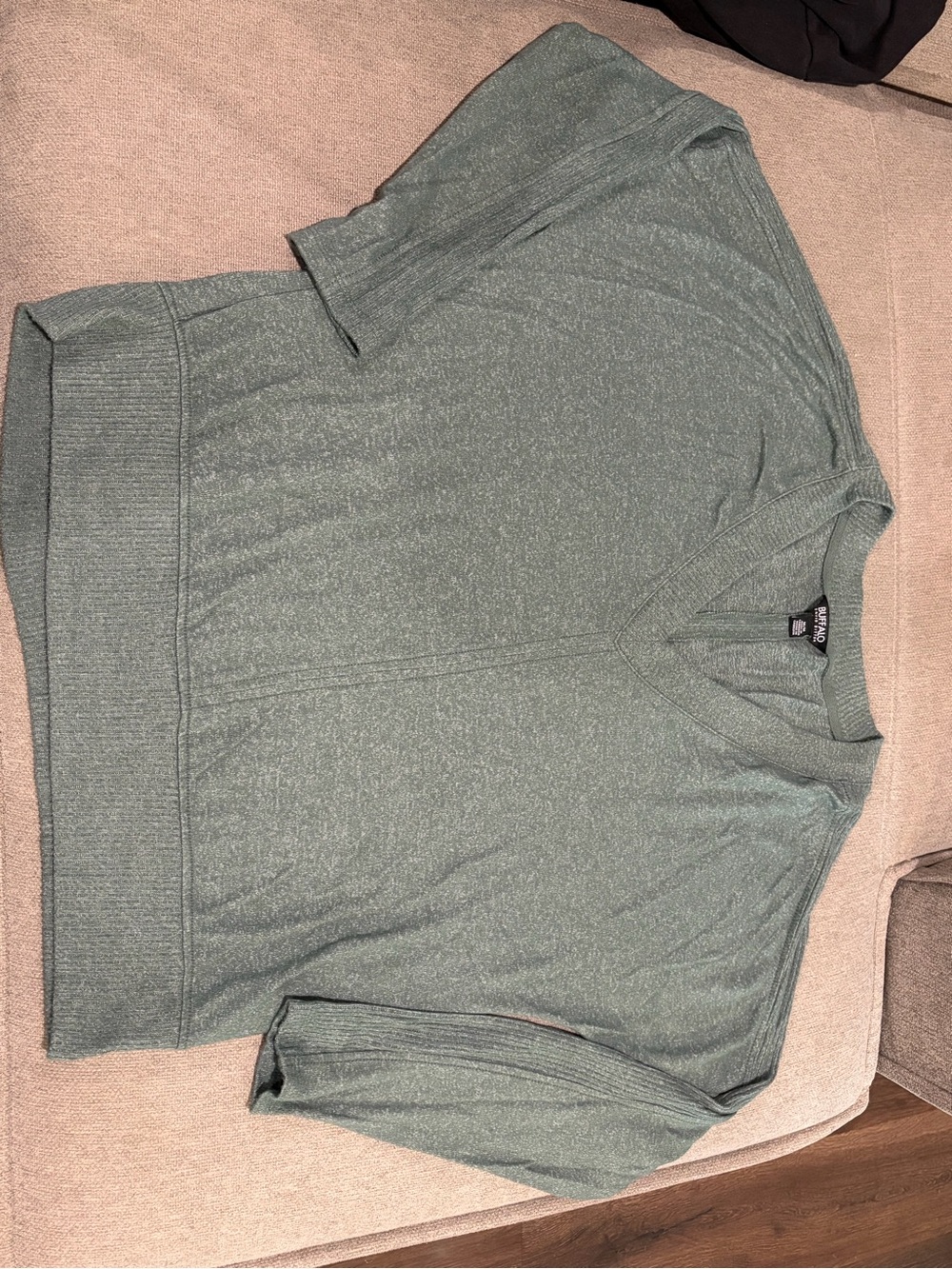 Buffalo David Bitton Woman’s Sweater in Heathered Green